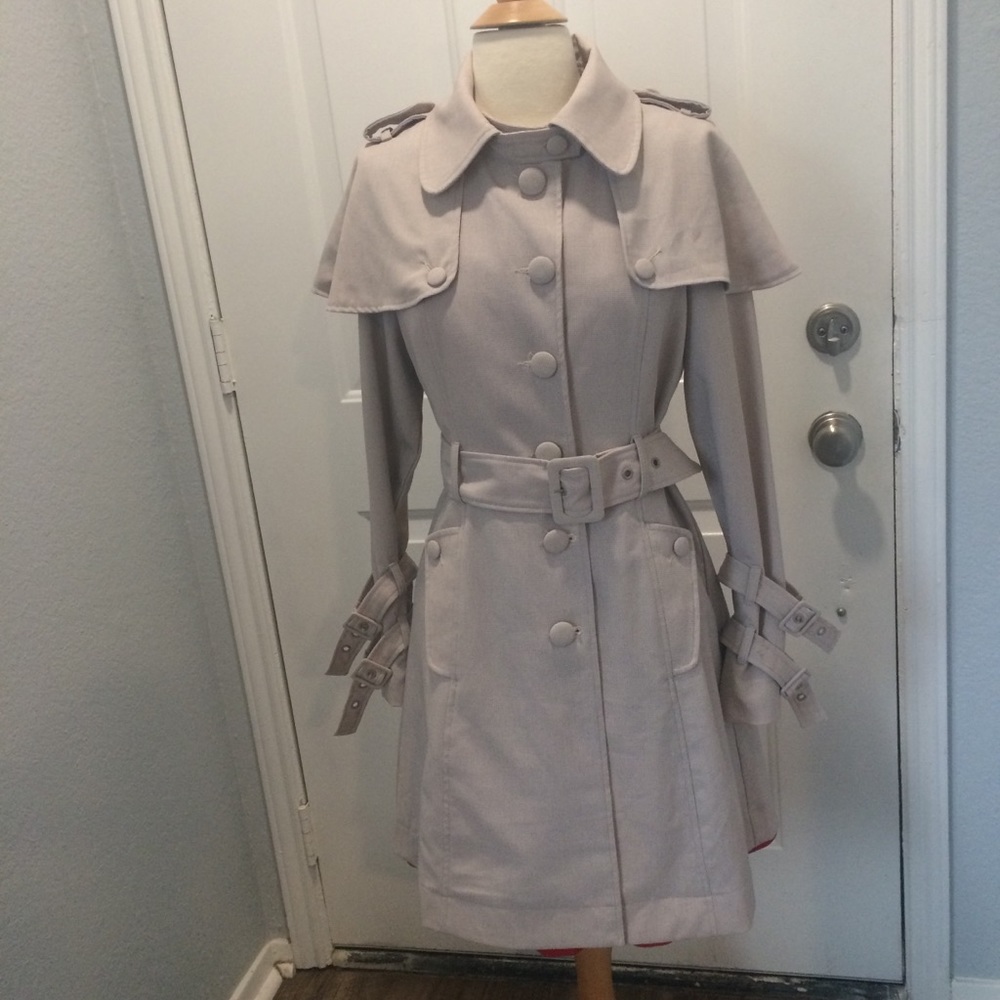 C Luce buckle trench coat jacket Small